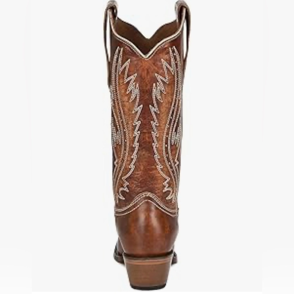 Circle G woman’s Tan Embroidery and studs boots size 8.5M L2068 - Picture 2 of 5